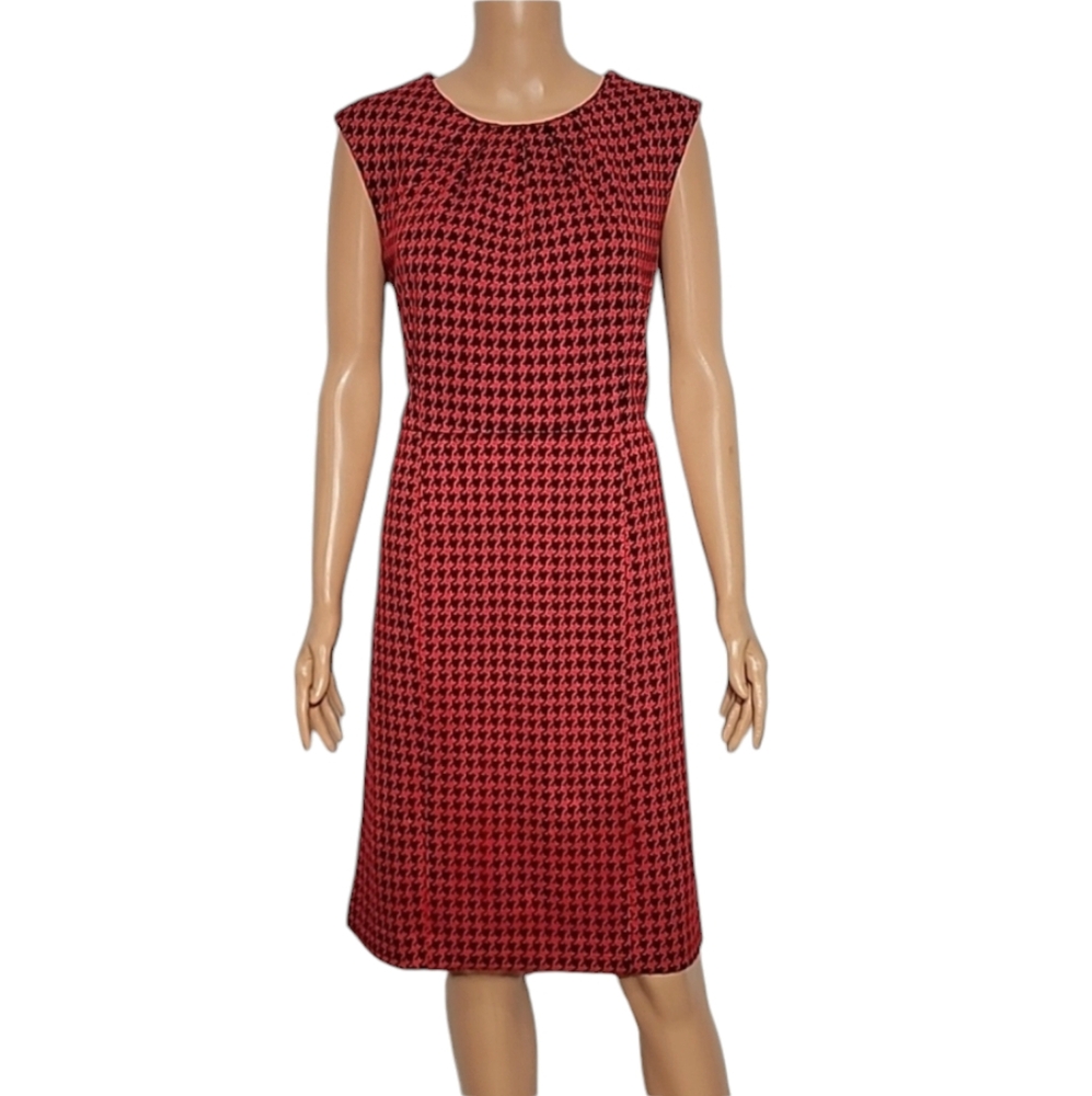 Dana Buchman Womens Size 12 Dress Black‎ Red Sleeveless